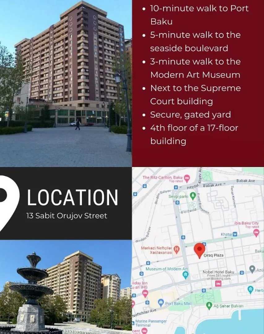 Prestigious Apartment In Chiraq Plaza Baku